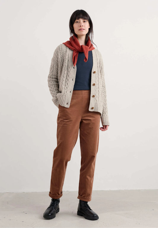 CRACKINGTON TROUSERS - DARK FLAX