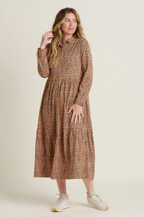 PAINTED SPOT MAXI DRESS