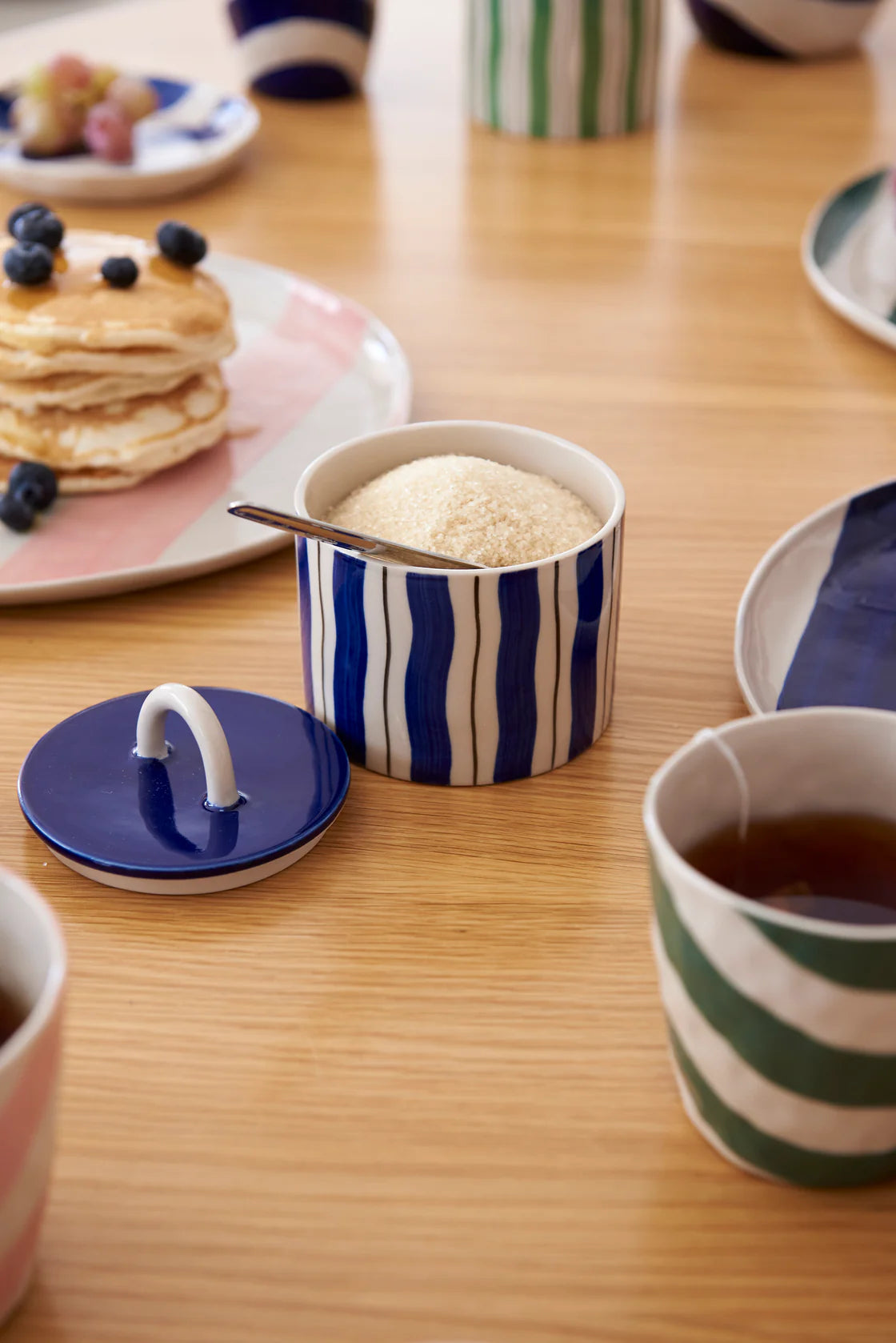 CABANA STRIPE PLATE - PINK