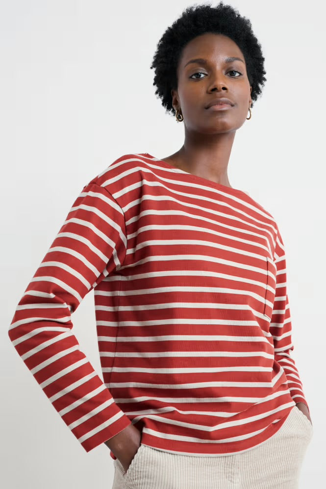 BEACH BOAT TOP - BRETON RED SAIL CHALK