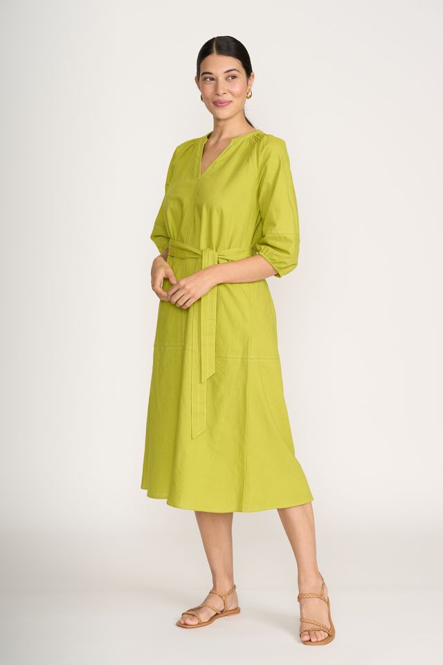 SHOUT ABOUT DRESS - CHARTREUSE