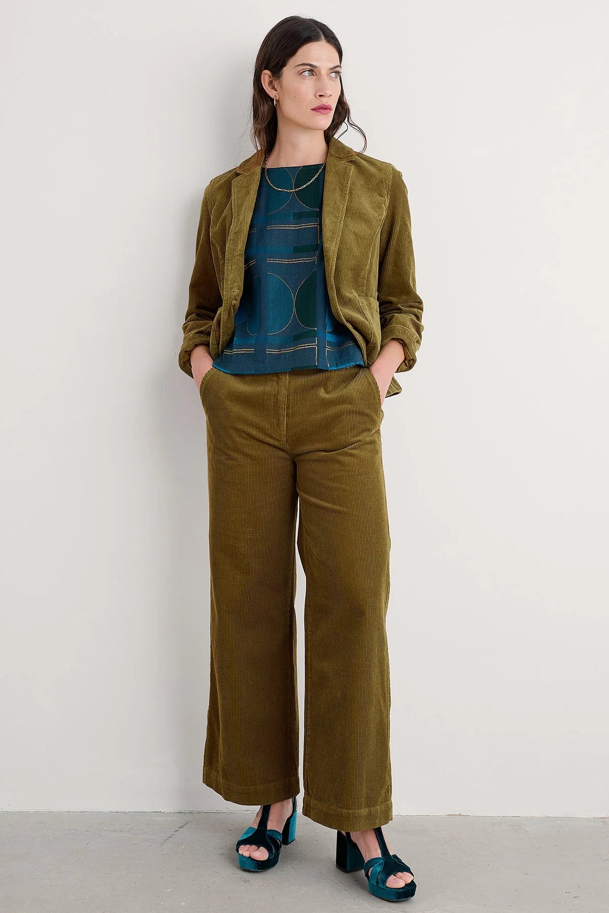 DILLWYN TROUSER - BRIGHT OLIVE
