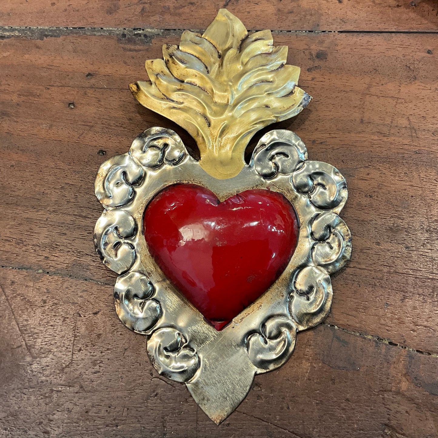 MEXICAN METAL 18CM HEART