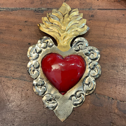 MEXICAN METAL 18CM HEART