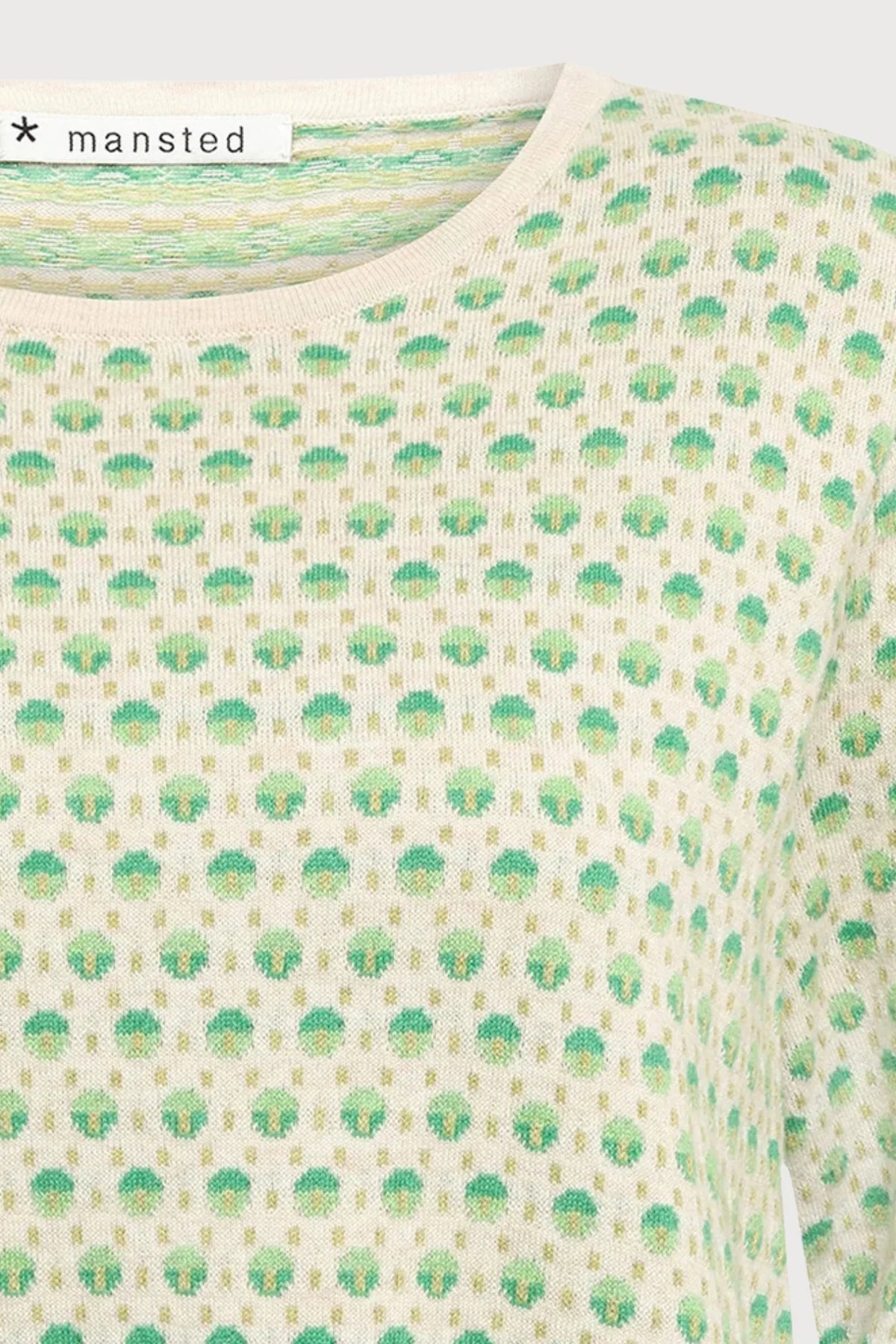 POPPIE ECO DASH DOTS CREW - LEAF