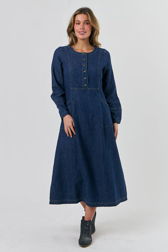 MAXI DRESS - DENIM