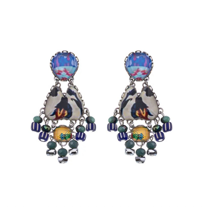 MARSHMALLOW GLASS EARRINGS - CANDY TWIST SET