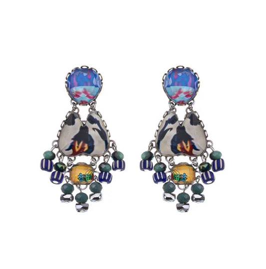 MARSHMALLOW GLASS EARRINGS - CANDY TWIST SET