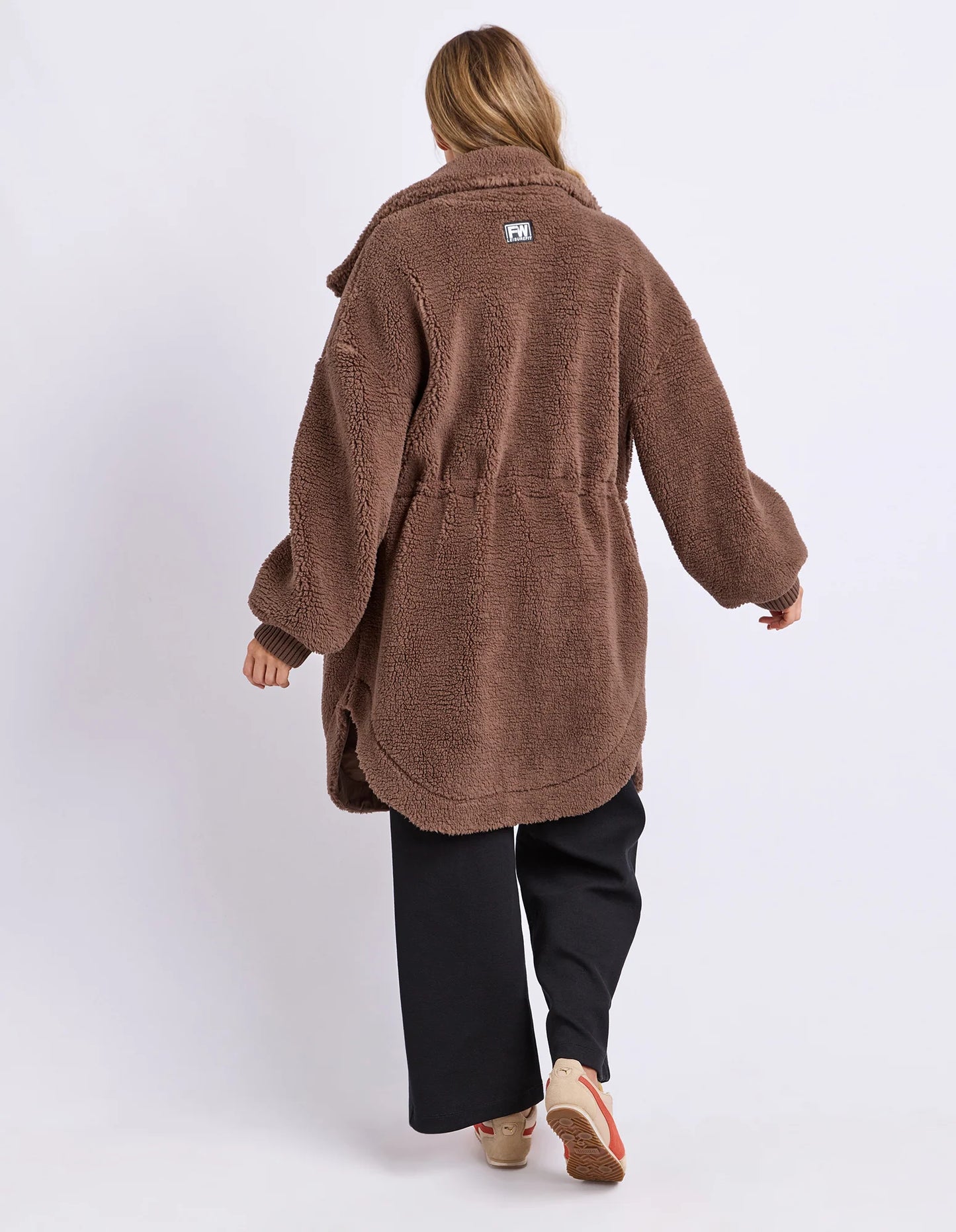 BRIDIE OVERSIZED JACKET - BROWN