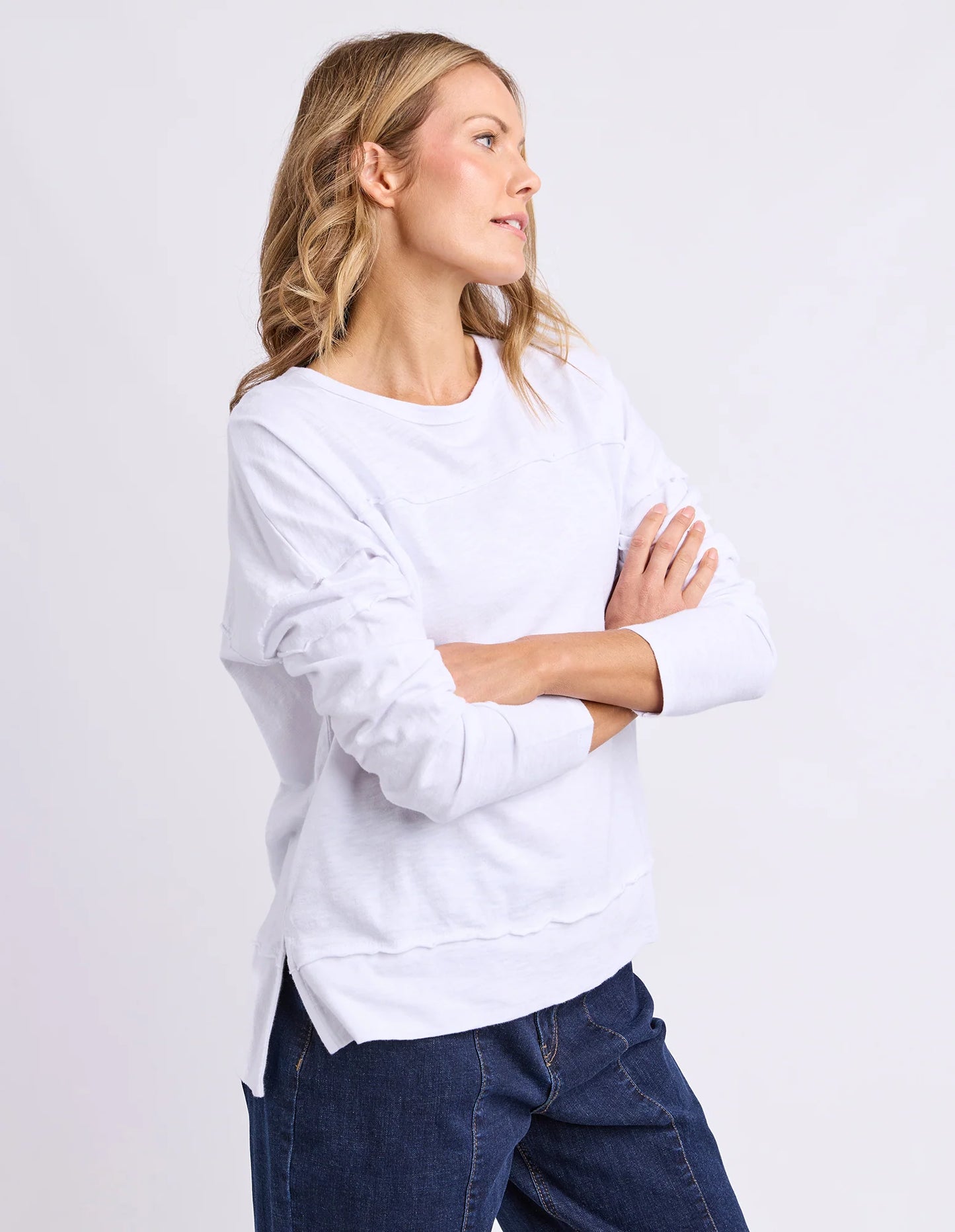 JAYNE THROW ON TOP - WHITE