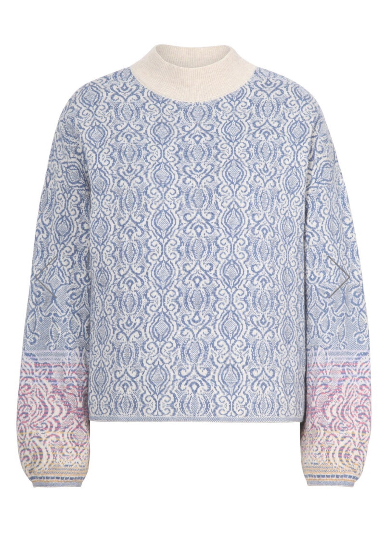 PULLOVER ORNAMENT PATTERN - OFF WHITE