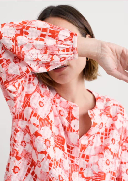 RADIANCE SHIRT - PATCHWORK BLOOM CHALK
