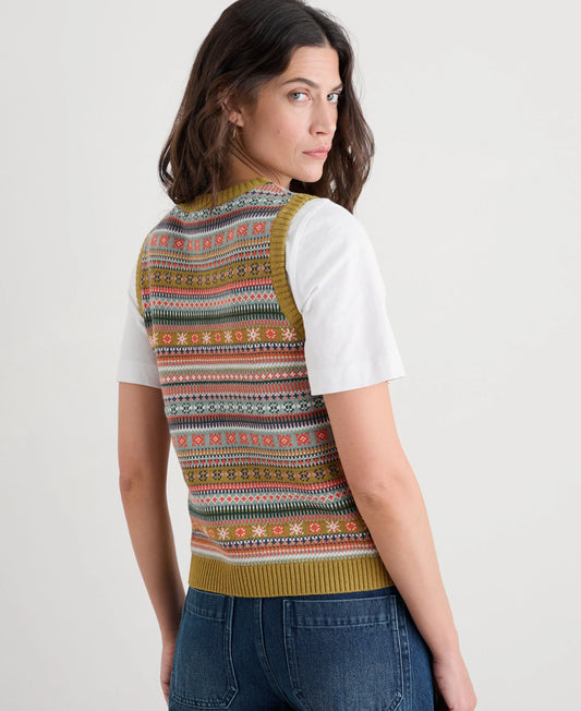 COVE COTTAGE VEST - CARVED RELIEF PEAR MULTI