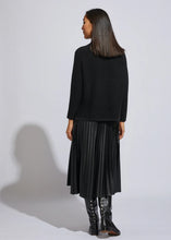 Load image into Gallery viewer, OTTOMAN FUNNEL NECK KNIT TOP - BLACK