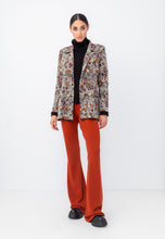 Load image into Gallery viewer, KNITTED BLAZER - FLORAL PATTERN