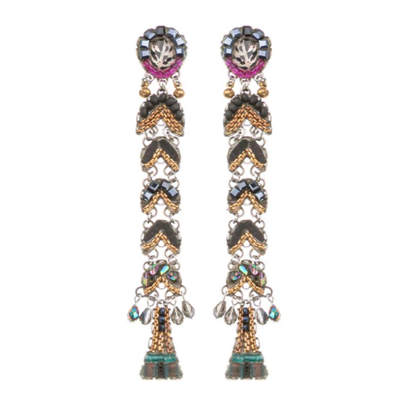 PITCH CLASSIC BLACK EARRINGS - OBSIDIAN SET