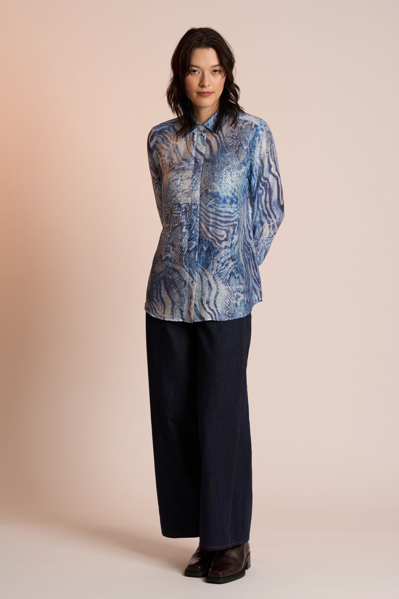 SAPERA BLOUSE - SNAKE