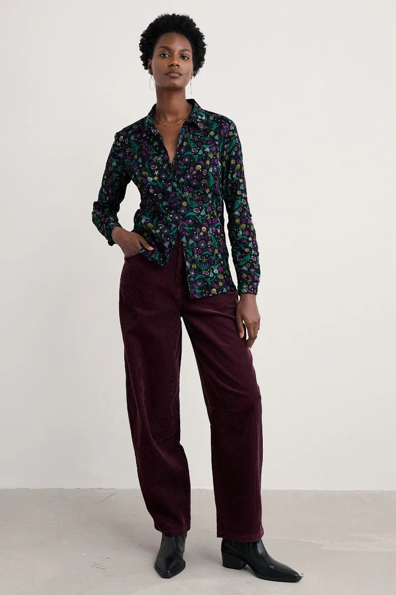 LARISSA SHIRT - ILLUMINATED GARDEN ONYX