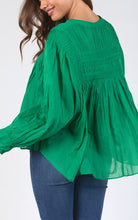 Load image into Gallery viewer, MONTANNA BLOUSE - PINE GREEN