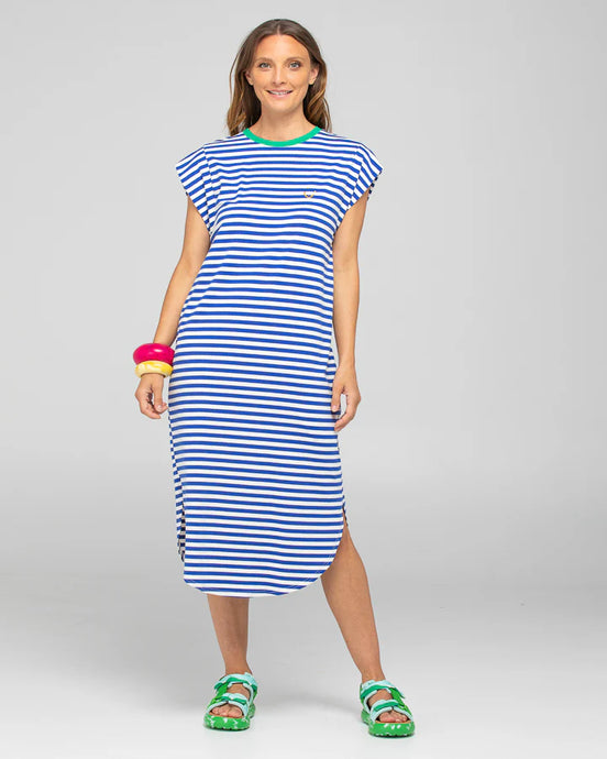 BELLISSIMO DRESS - BLUE STRIPE