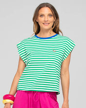 Load image into Gallery viewer, BELLISSIMO TEE - GREEN STRIPE