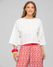 Load image into Gallery viewer, DIMPLE TOP - WHITE
