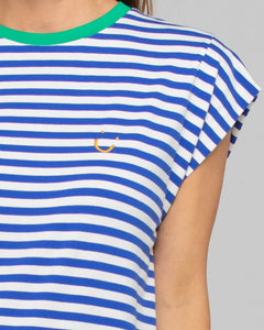 BELLISSIMO DRESS - BLUE STRIPE