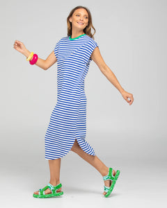 BELLISSIMO DRESS - BLUE STRIPE