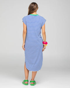 BELLISSIMO DRESS - BLUE STRIPE