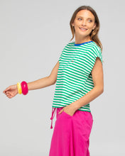 Load image into Gallery viewer, BELLISSIMO TEE - GREEN STRIPE