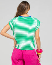 Load image into Gallery viewer, BELLISSIMO TEE - GREEN STRIPE