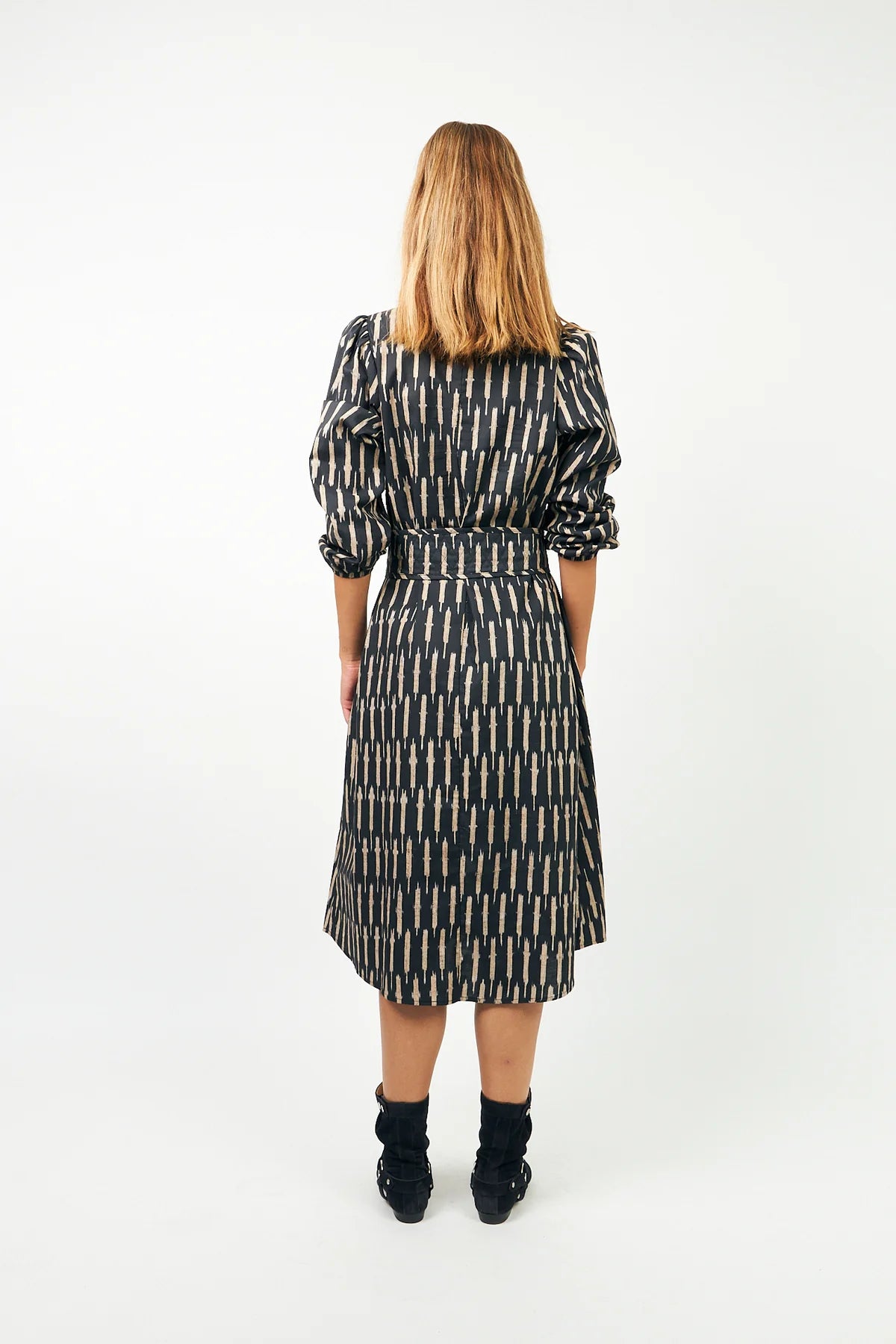 PARIS MIDI DRESS - BLACK