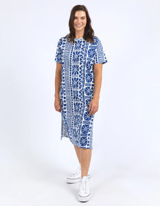 CASABLANCA DRESS - CHINA BLUE