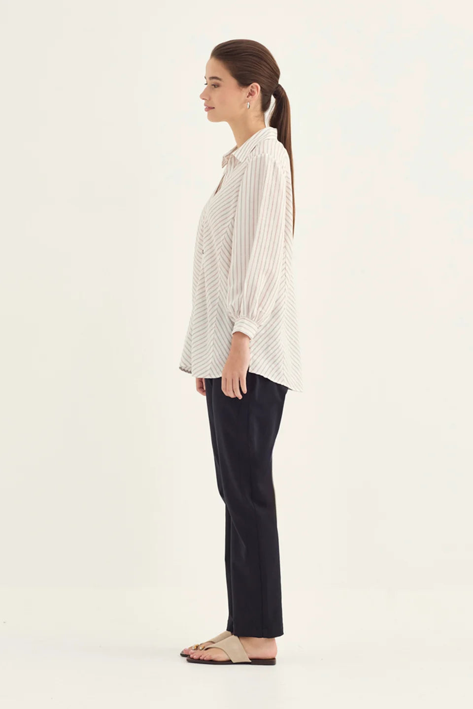 MINERVA SHIRT - INK STRIPE