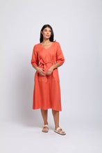 Load image into Gallery viewer, STITCH AND SHOUT DRESS - NECTARINE