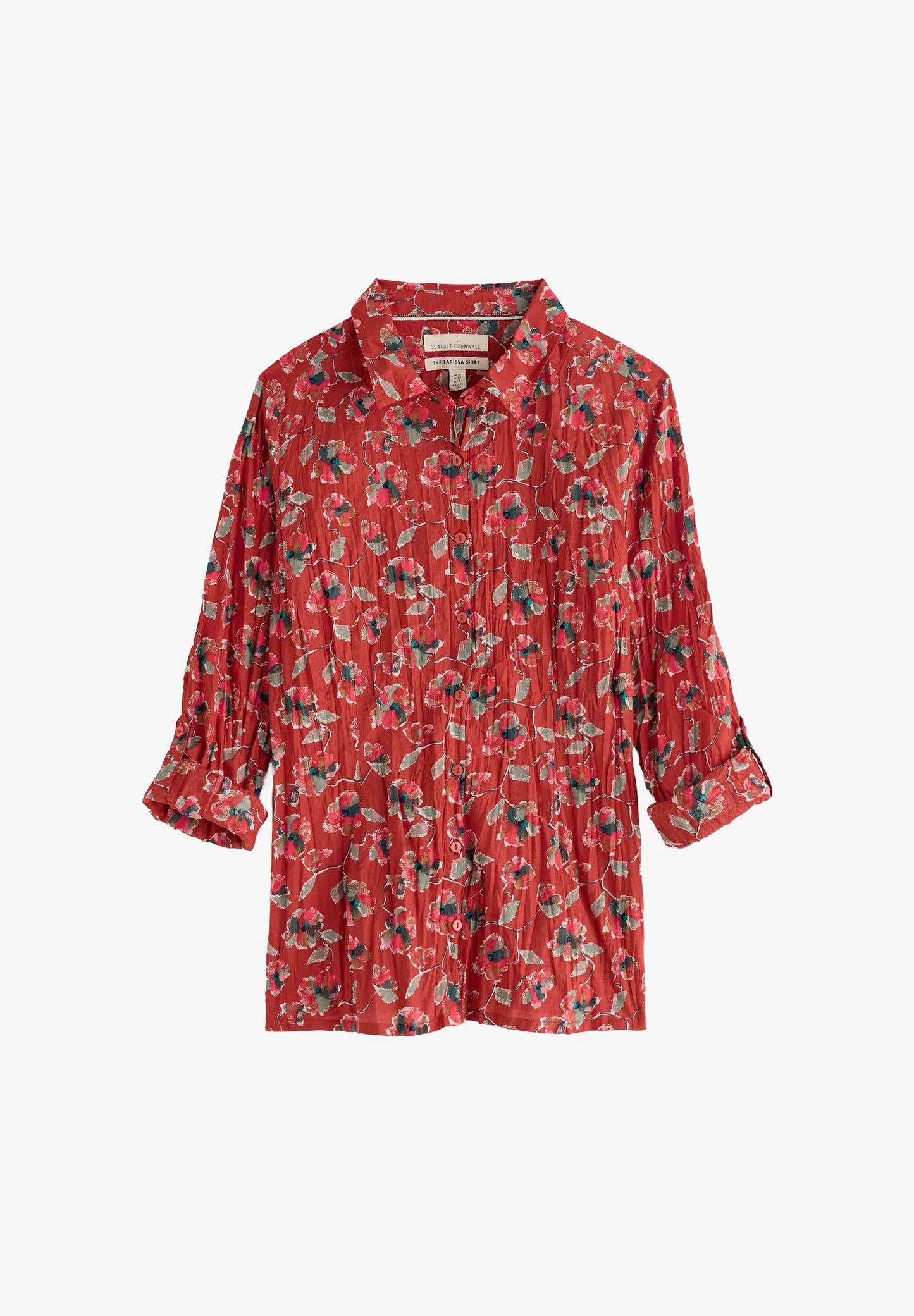 LARISSA SHIRT - ARTIST CAMELLIA RED SAIL