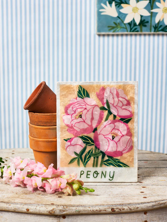 MARKET WALL ART - PEONY
