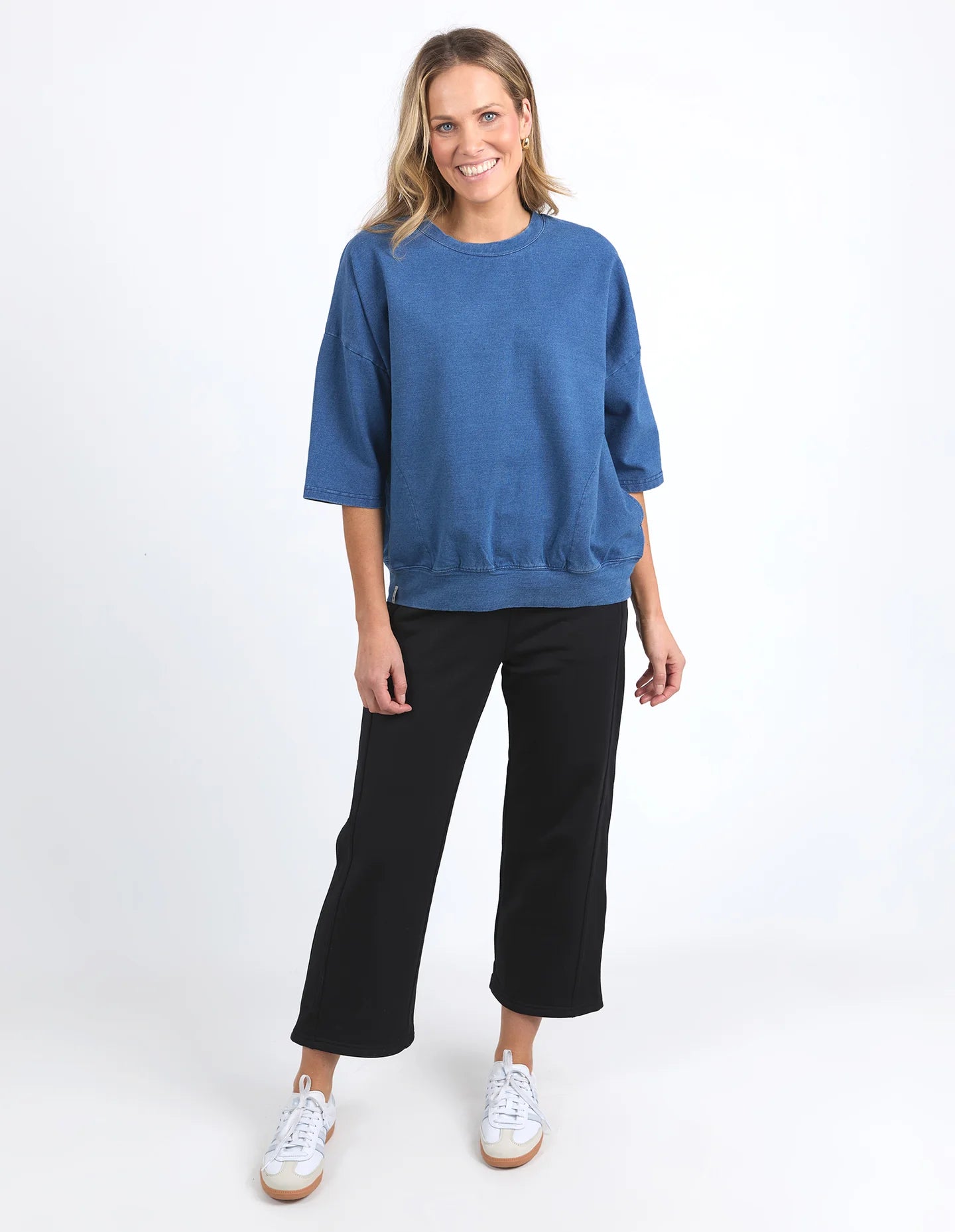 MAZIE SWEAT - DENIM LOOK