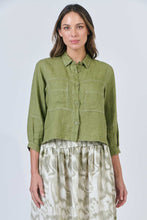 Load image into Gallery viewer, MOSS LINEN SHIRT JACKET