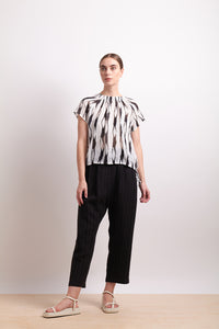 SOFT FOCUS TOP - LIQUORICE
