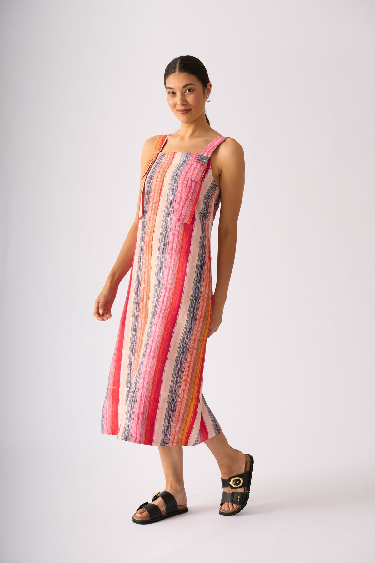 WHY KNOT DRESS - SUNSET STRIPE