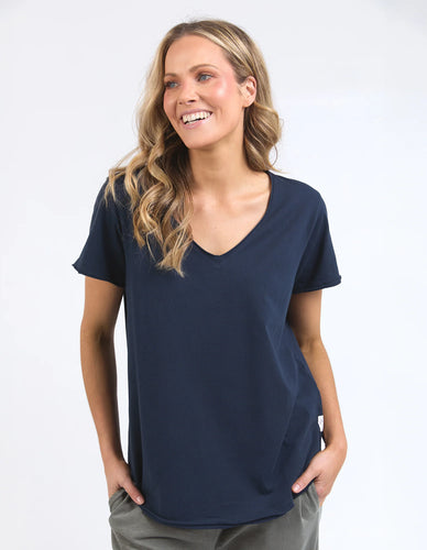 FUNDAMANTAL VEE TEE - NAVY