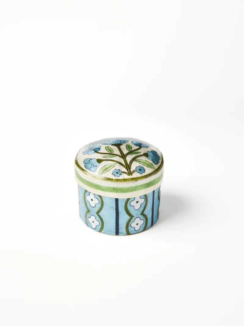 SAMIRA SHORT BOX - BLUE FLOWER