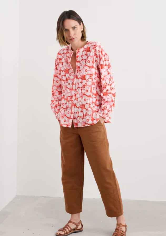 RADIANCE SHIRT - PATCHWORK BLOOM CHALK