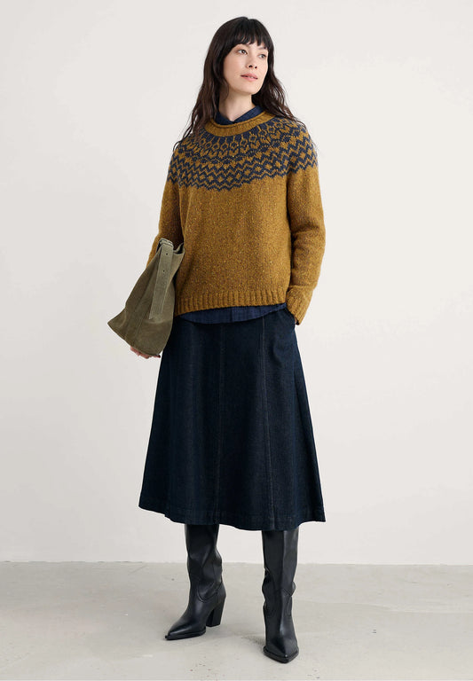 PORT KINNIS MERINO JUMPER - WAG TAIL MARSHLAND MARITIME