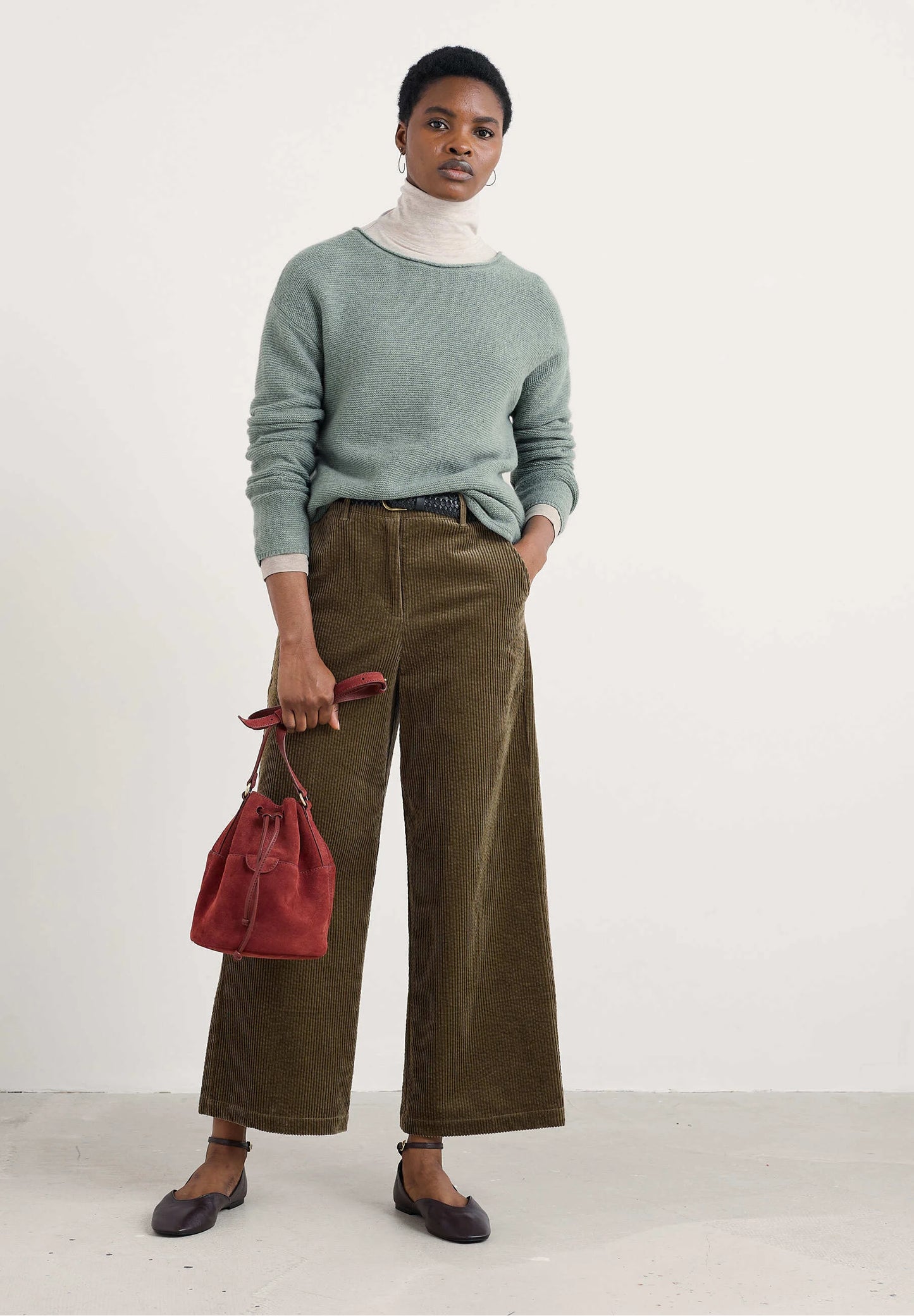 ASPHODEL TROUSER - DARK SEAGRASS