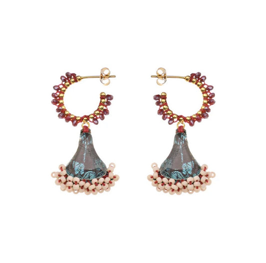 STARLIGHT BEADED DROP EARRINGS - SUMMER SKIES SET