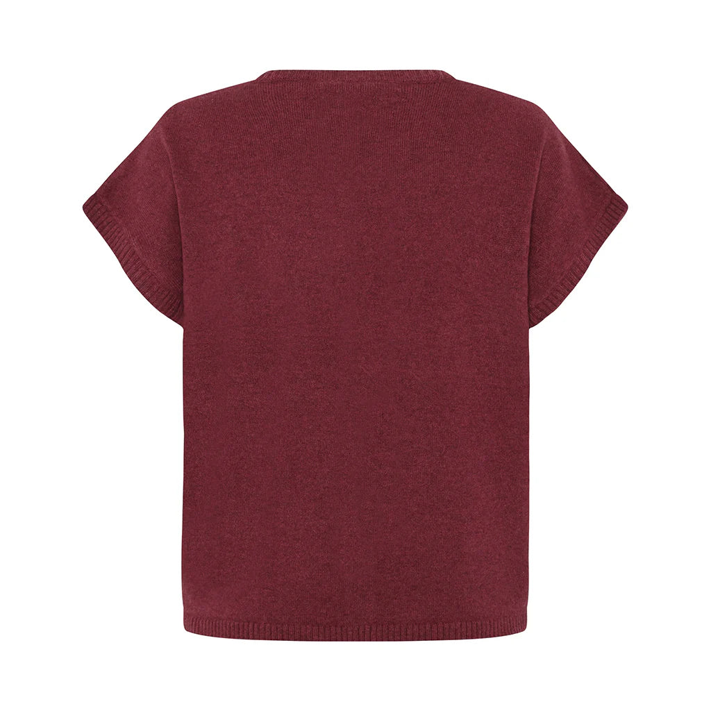 HAIKU YAK BLEND VEST - RUBY
