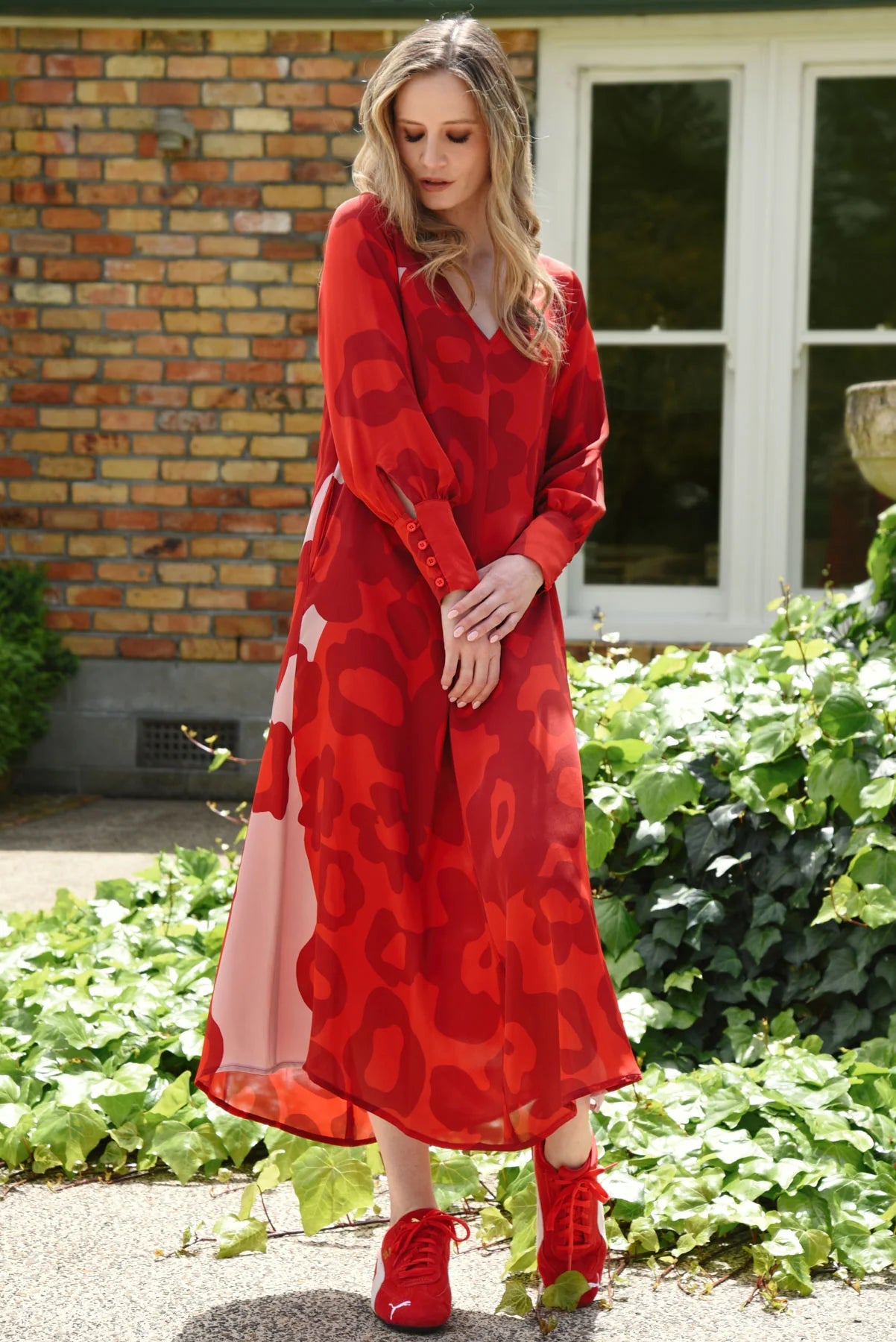 SUBTLE SWEET DRESS - PINK / RED