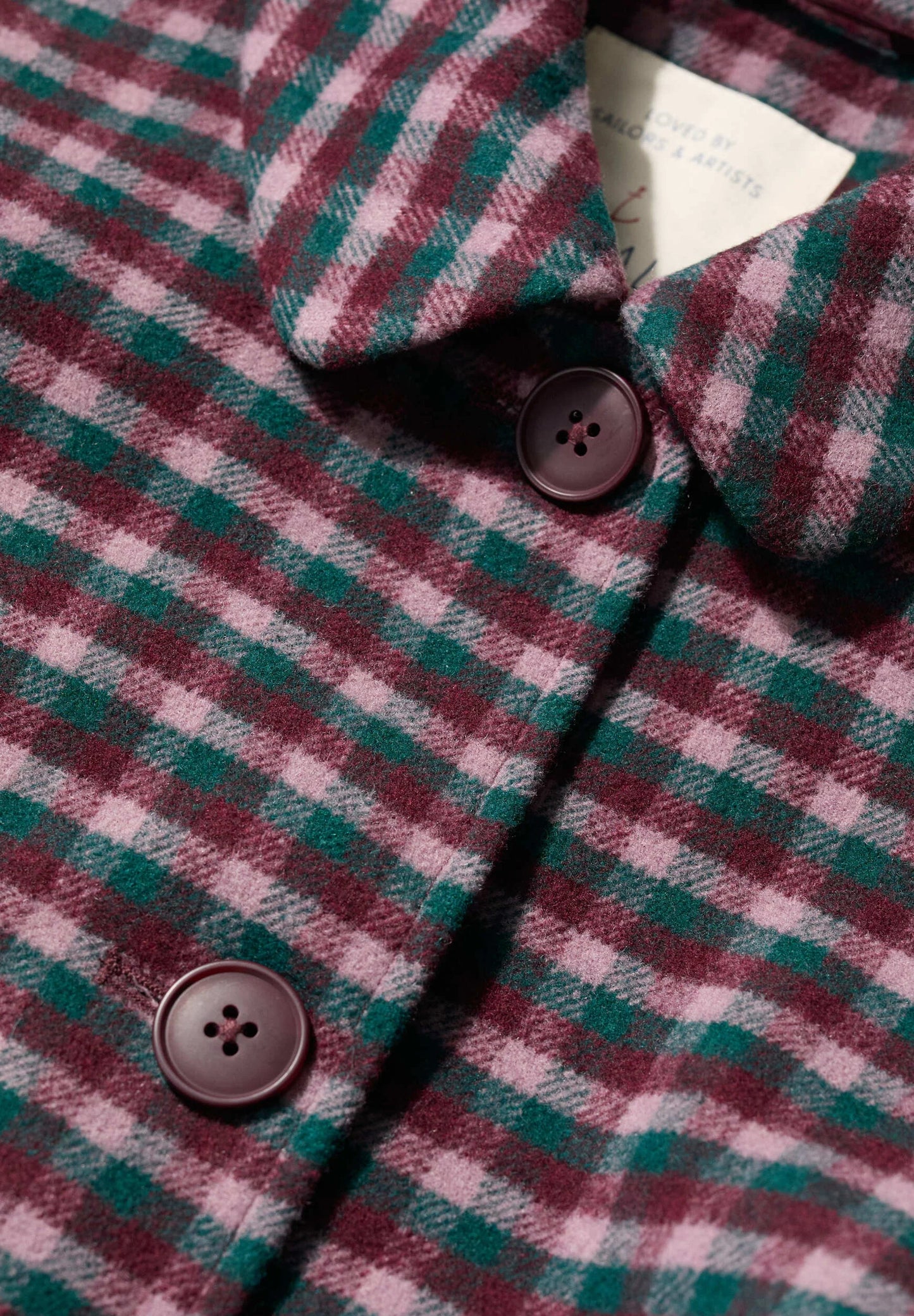 WOOD CABIN COAT - TARAN DARK HELLEBORE